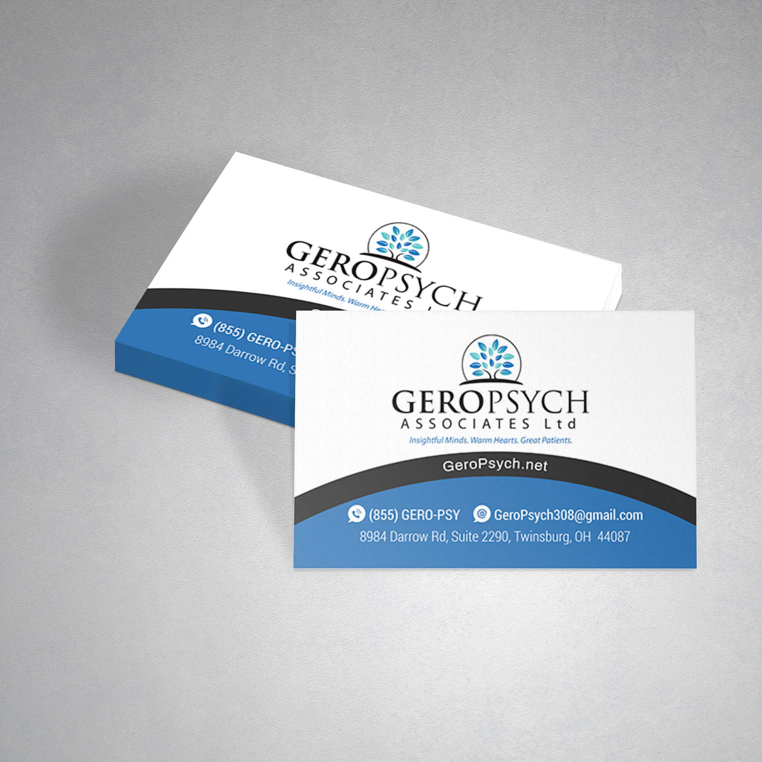 Business Card Design by BS Dimitrov for GeroPsych Associates, Ltd | Design #15939859