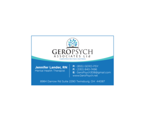 Diseño de Tarjeta de Presentación por Boon para GeroPsych Associates, Ltd | Diseño #15936637