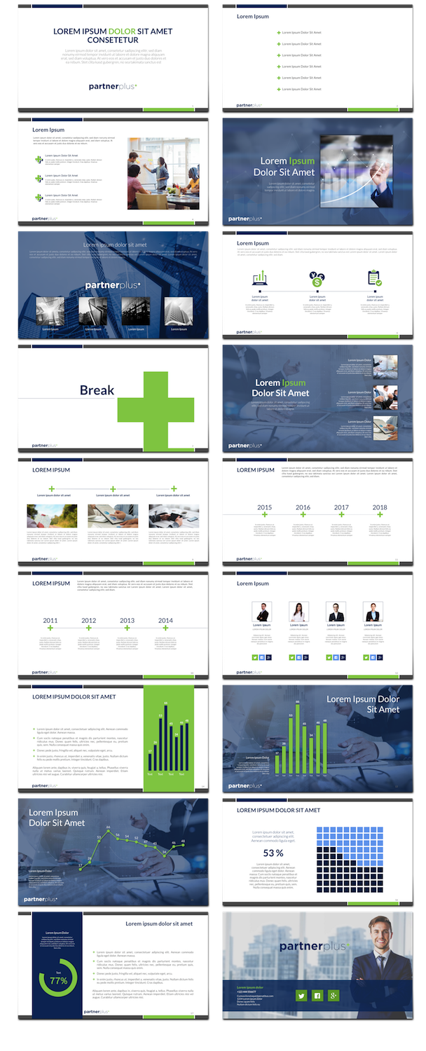 PowerPoint Design by StonyDog Design for Partnerplus+ | Design #15983604