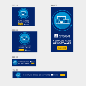 Google Display Network Ads for Custom Software Company | Banner Ad Design by aspiremedia