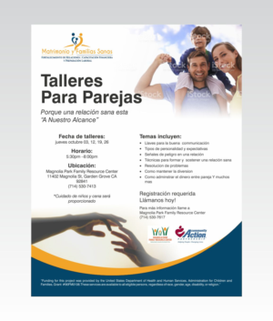 OC Healthy Marriage and Families Program  | Flyer Design by nng