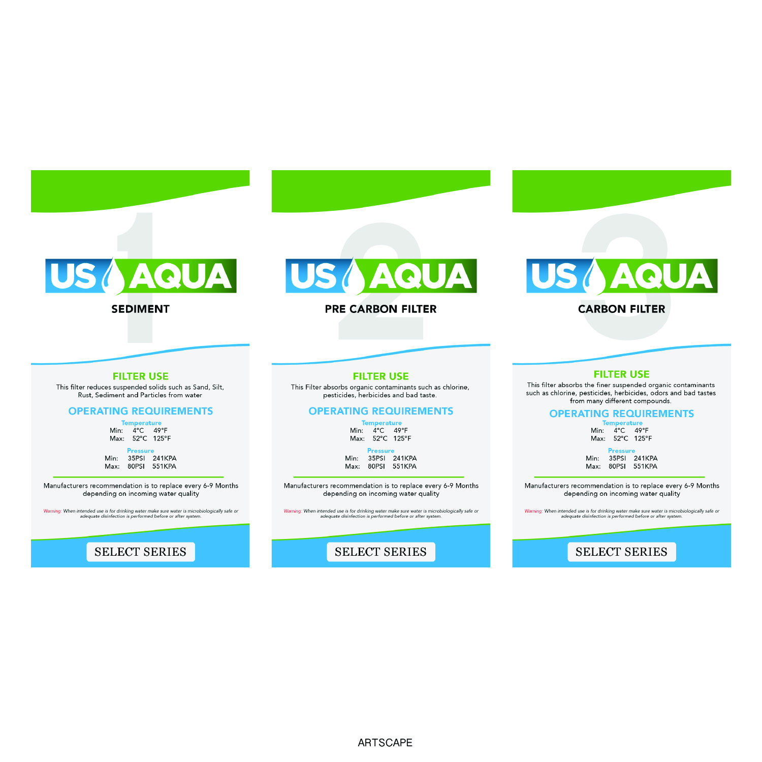 Packaging Design by spdacara for US Aqua | Design #15979386