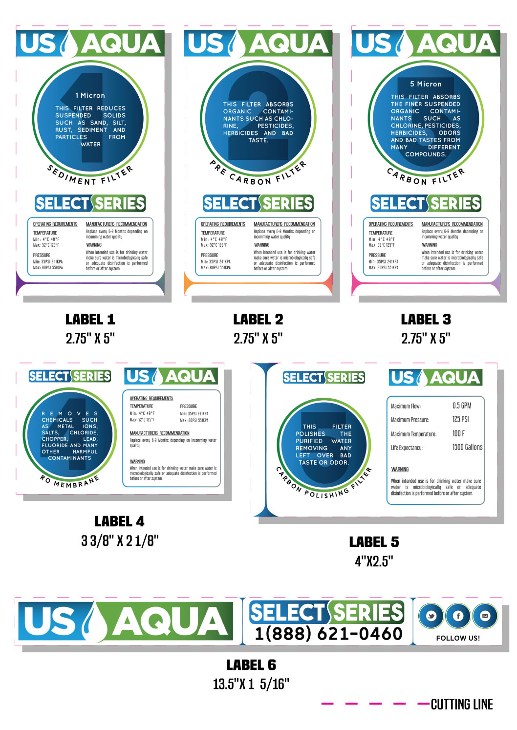 Design Emballage par Krokis by KMCad pour US Aqua | Design #15993858