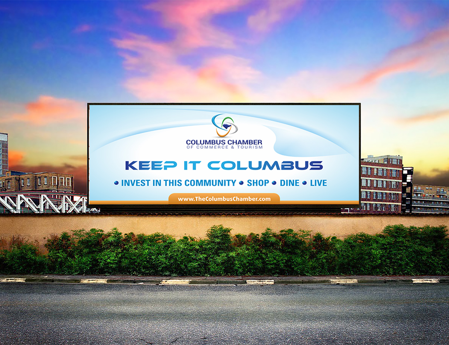 Billboard Design by Petter Goms for Columbus Chamber of Commerce and Tourism | Design #15958460