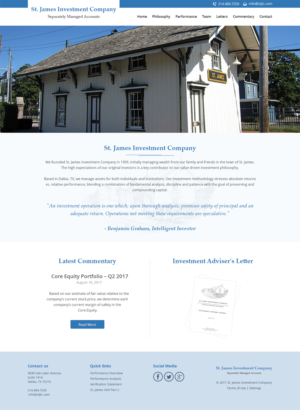 Web-Design von RupalTechno für St. James Investment Company | Design: #15949170