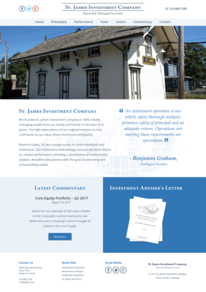 Web-Design von RupalTechno für St. James Investment Company | Design: #15954266