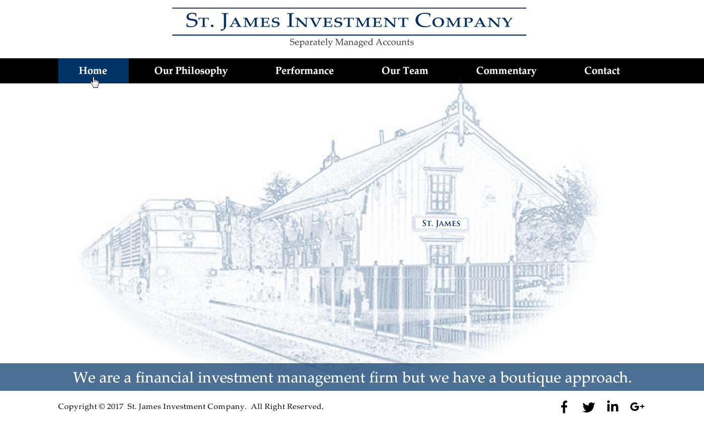 Web Design by HarmiDesigning for St. James Investment Company | Design #15954589
