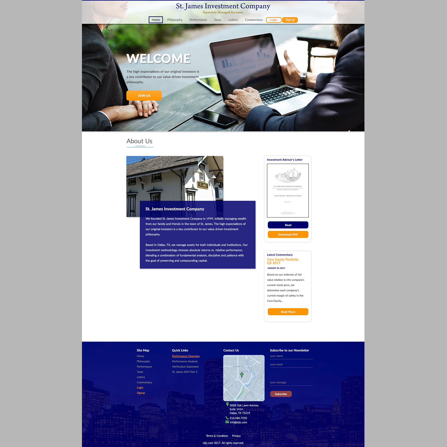 Web-Design von ana1 für St. James Investment Company | Design #15948380