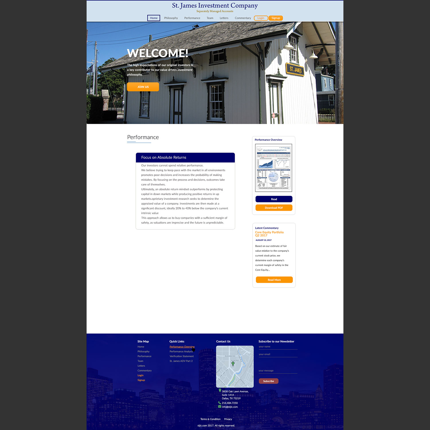 Web Design by ana1 for St. James Investment Company | Design #15953833