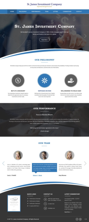 Web-Design von pb für St. James Investment Company | Design: #15953416