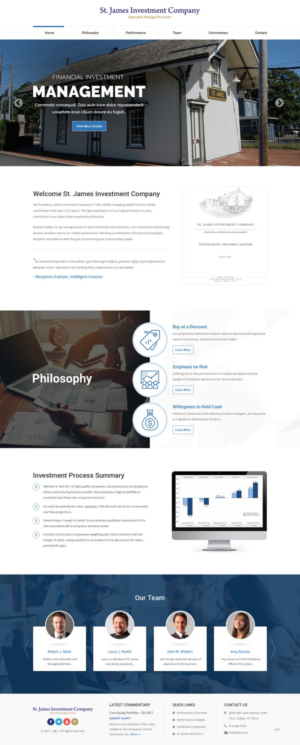 Web-Design von pb für St. James Investment Company | Design: #15953421