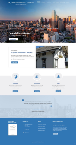 Web-Design von pb für St. James Investment Company | Design: #15953427