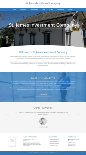 Web-Design von pb für St. James Investment Company | Design: #15953429