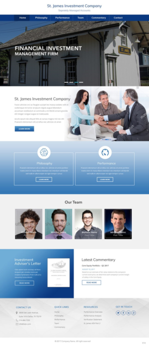 Web-Design von pb für St. James Investment Company | Design: #15953433