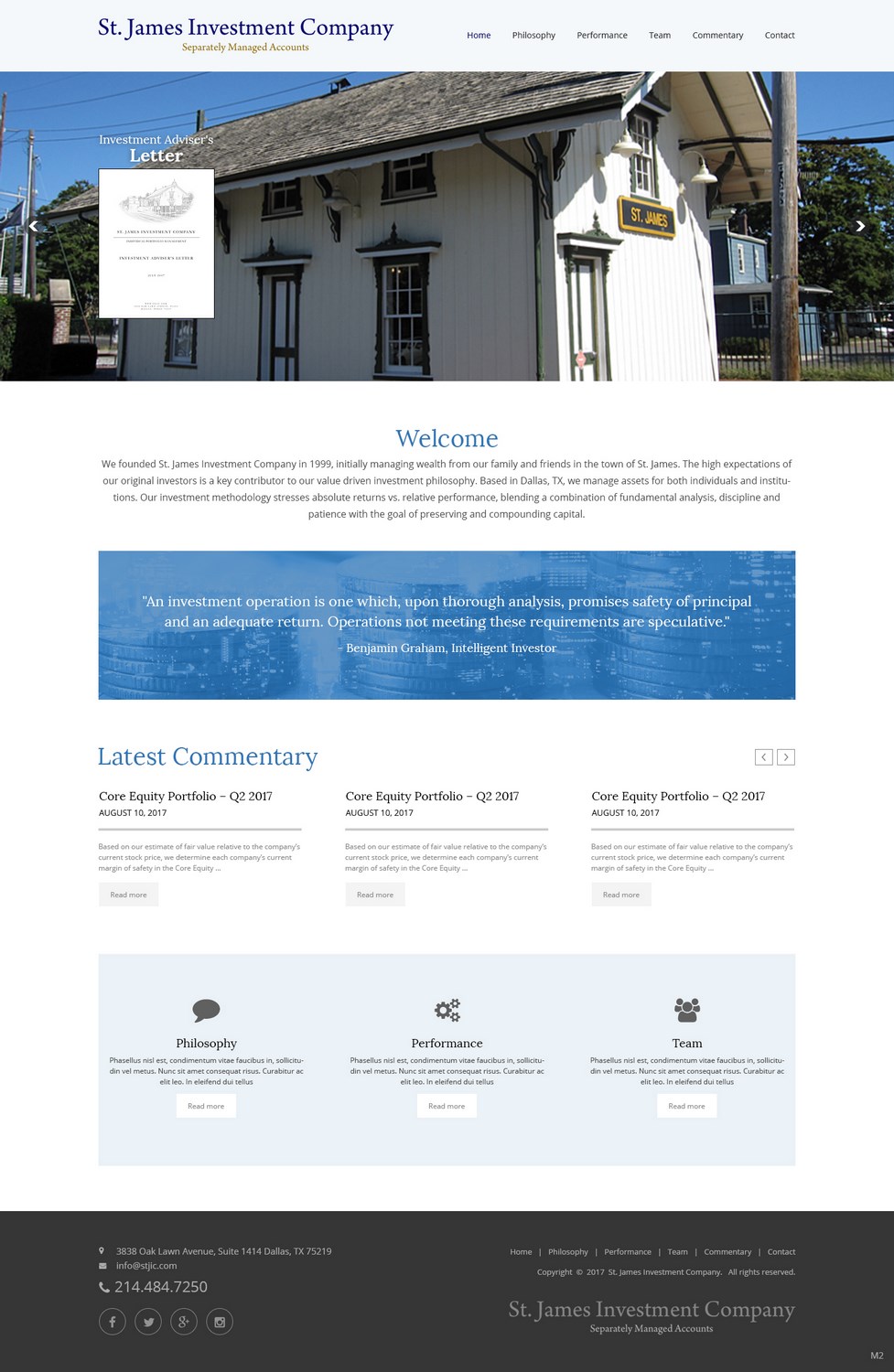 Web-Design von pb für St. James Investment Company | Design #15953434