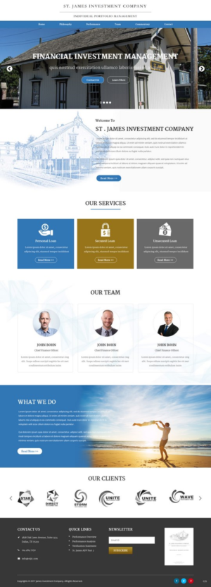 Web-Design von pb für St. James Investment Company | Design: #15959984