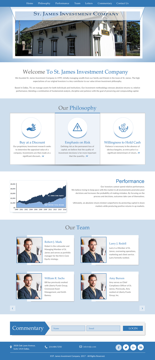 Web-Design von rightway für St. James Investment Company | Design #15948296