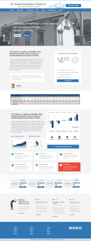 Web-Design von Arvind Sahani für St. James Investment Company | Design: #15959644