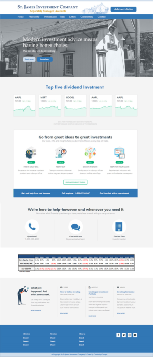 Web-Design von Arvind Sahani für St. James Investment Company | Design: #15959645