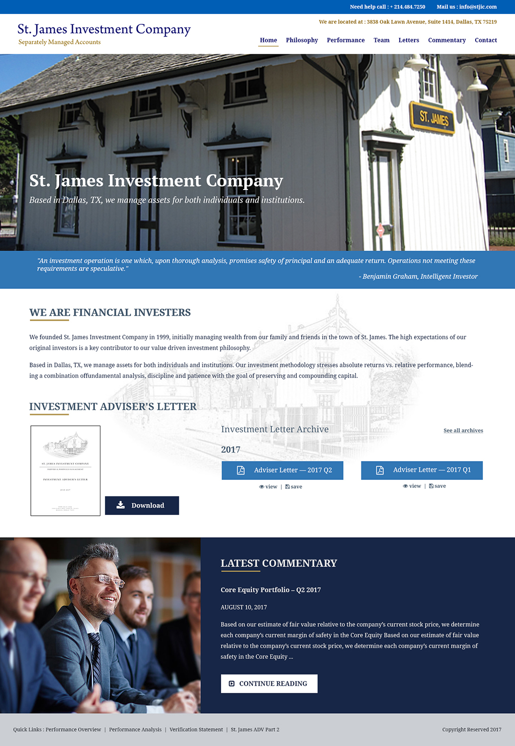 Web Design par Debayan pour St. James Investment Company | Design #15954702