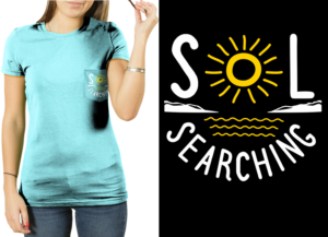t shirt design with words   sol searching | T-Shirt-Design von a.o.d