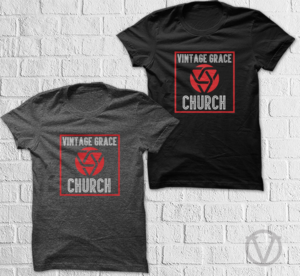 Stylistic, artsy T-shirt design for Vintage Grace Church | T-shirt Design by vjosh
