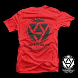 T-shirt Design by D'Mono for Vintage Grace Church | Design: #16007466