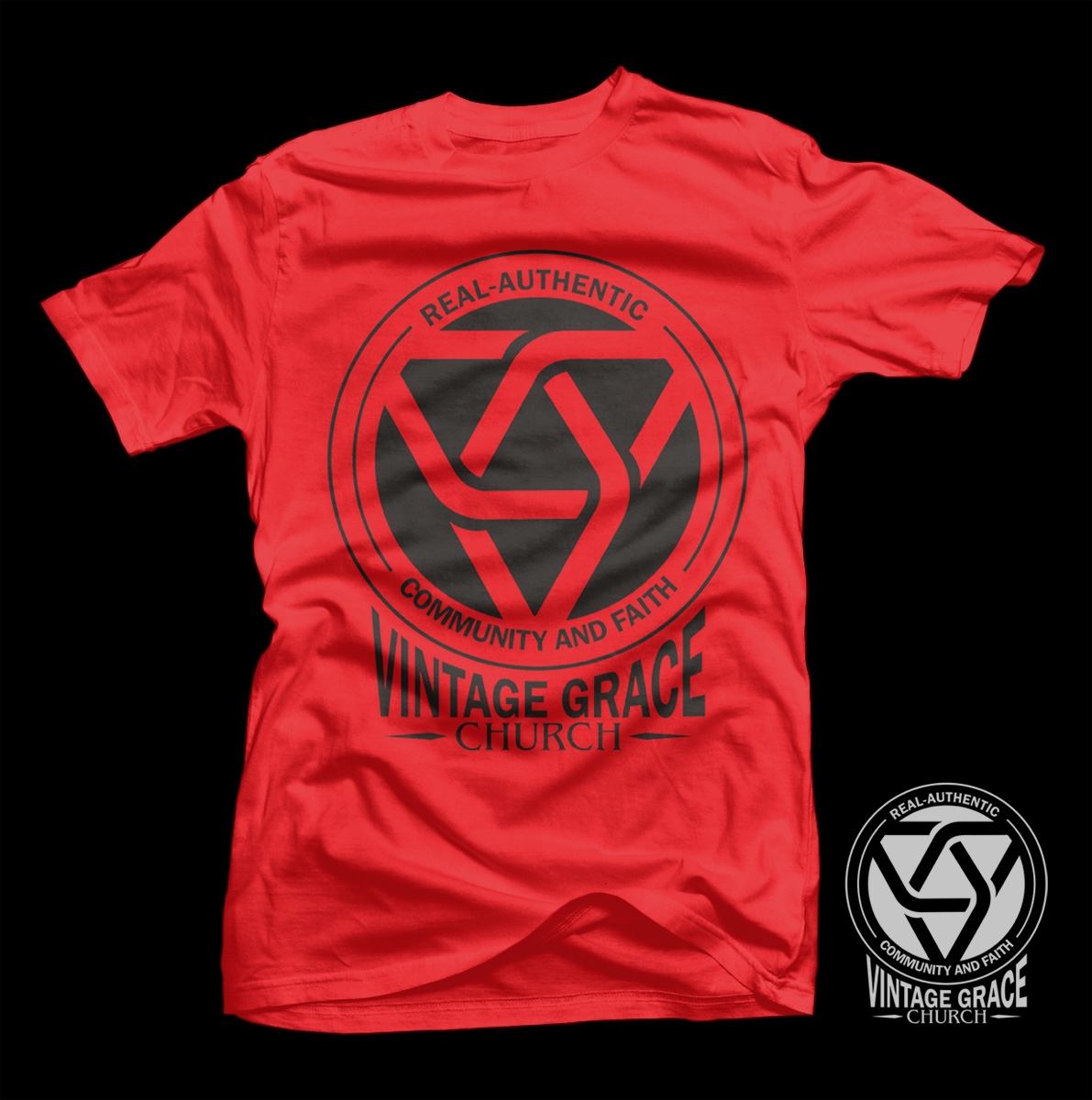 T-shirt Design by D'Mono for Vintage Grace Church | Design #16013043