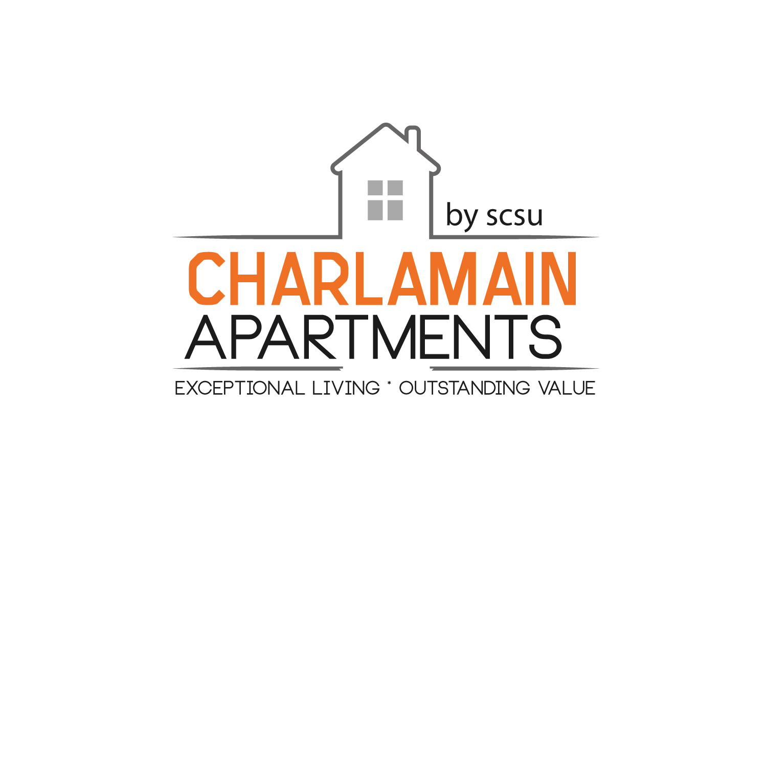 Bold Modern Apartment Logo Design For Charlamain Apartments By