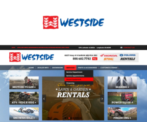 Westside or Westside Honda/Polaris of Selkirk | Logo Design by MBARO