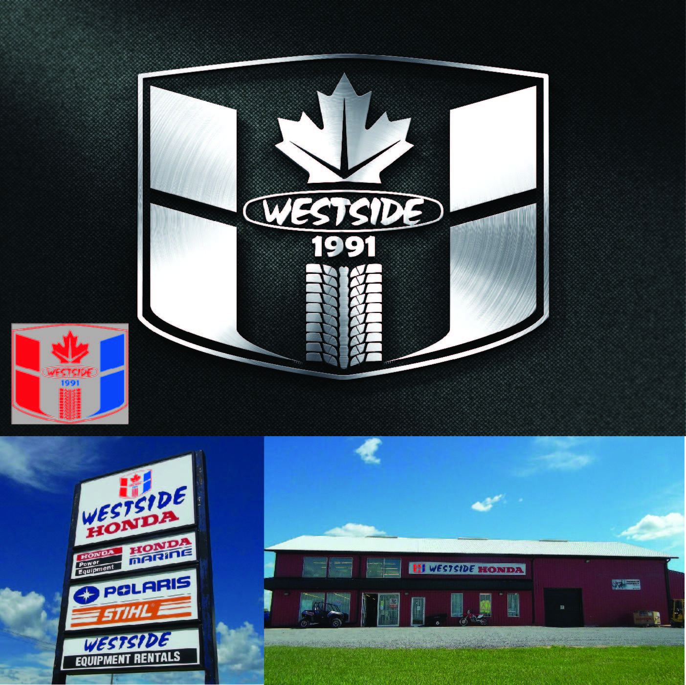 Logo Design by inCreative for WESTSIDE HONDA/POLARIS OF SELKIRK | Design #16016969