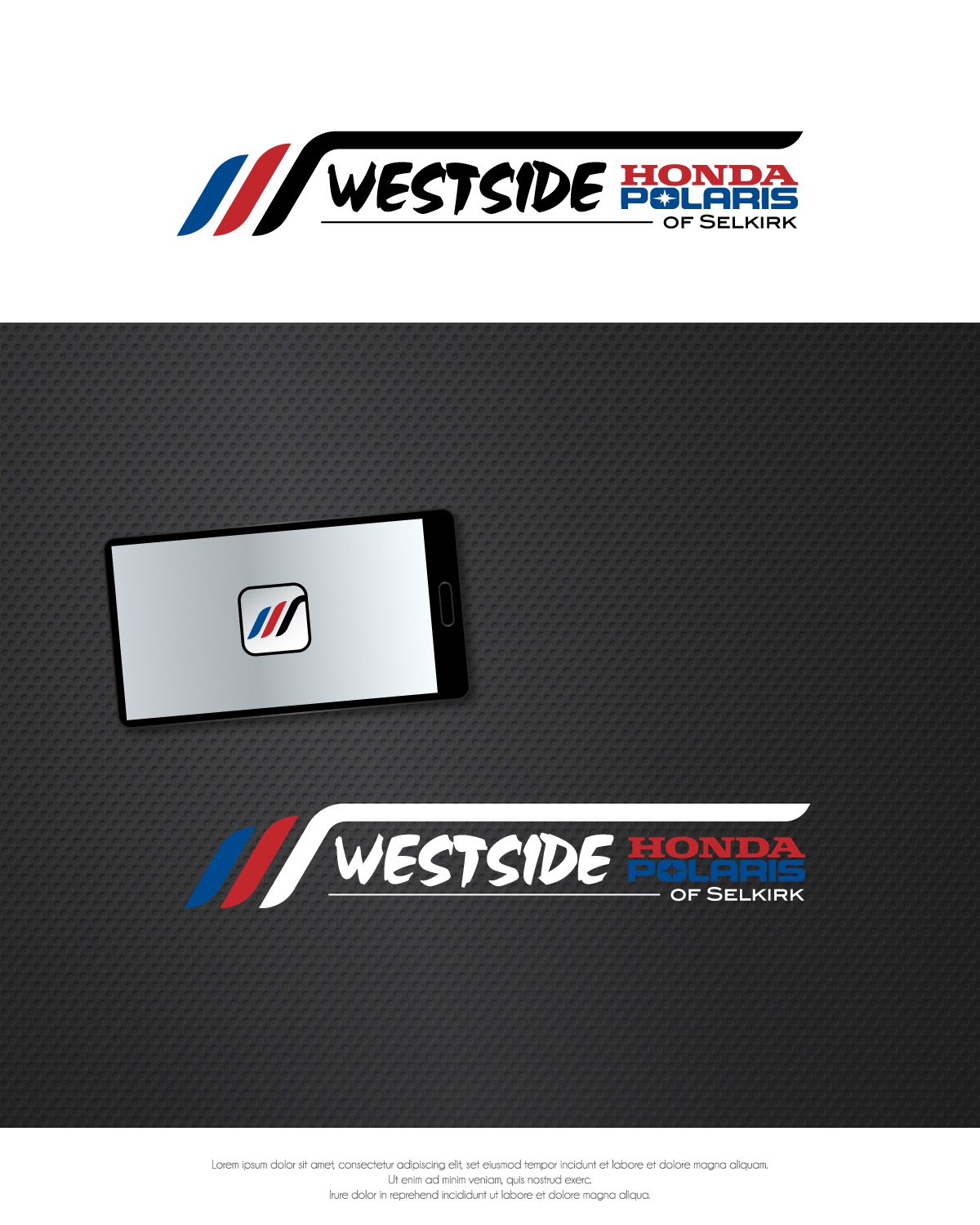 Logo Design by taufik_alrahman for WESTSIDE HONDA/POLARIS OF SELKIRK | Design #16307995