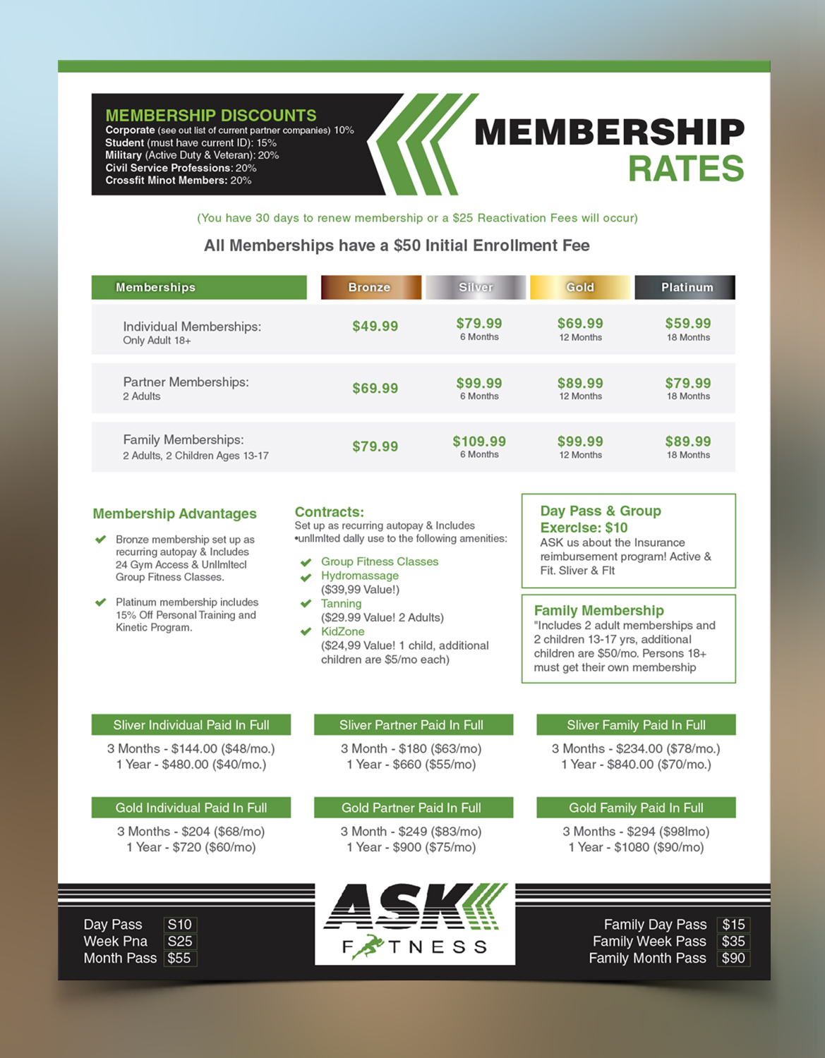 Flyer Design by Achiver for ASK Fitness | Design #15945447