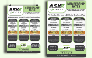Design de Flyer par Black Stallions Impressive Solutions pour ASK Fitness | Design #15950007