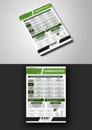 Design de Flyer par ecorokerz pour ASK Fitness | Design #15946459