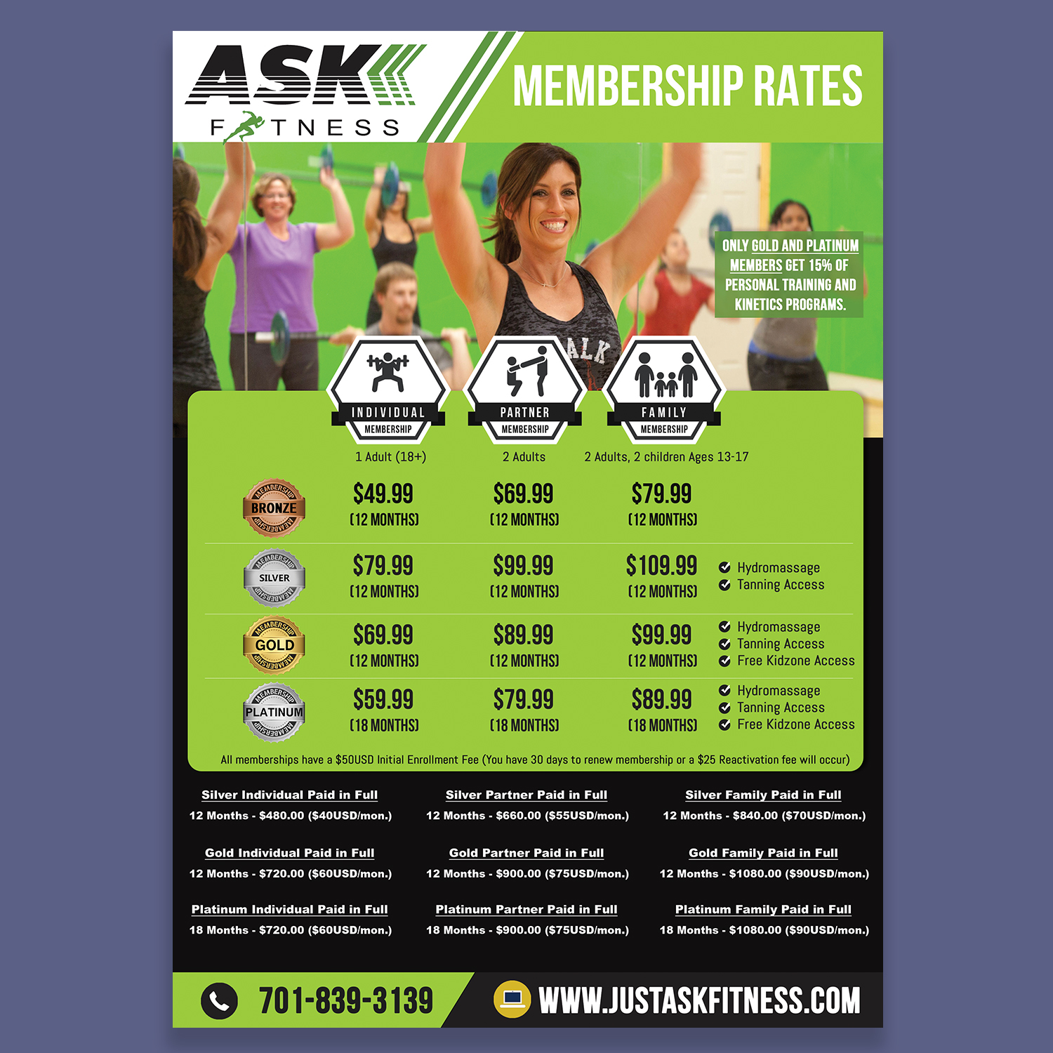 Flyer Design by Venkat for ASK Fitness | Design #15946198