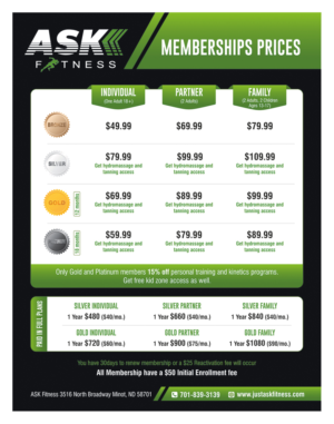 Gym Membership Sales Sheet | Design de Flyer par D Creative