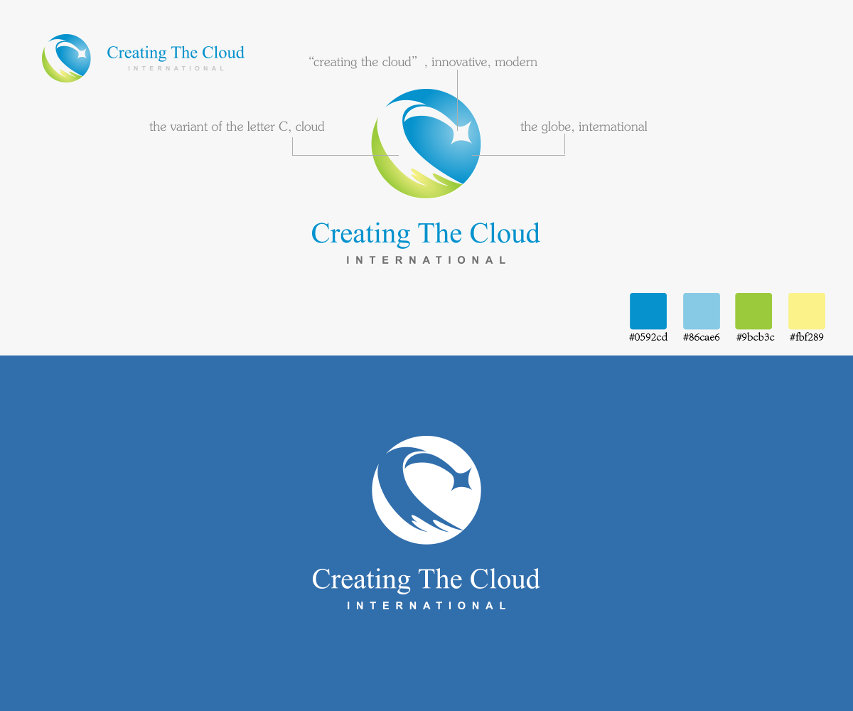 Logo Design by Benjamin for Creating The Cloud International | Design #2628754
