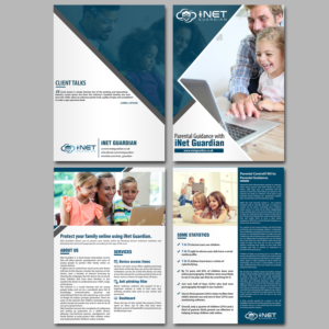 iNet Guardian (Parental Guidance software) brochure | Brochure Design by aspiremedia