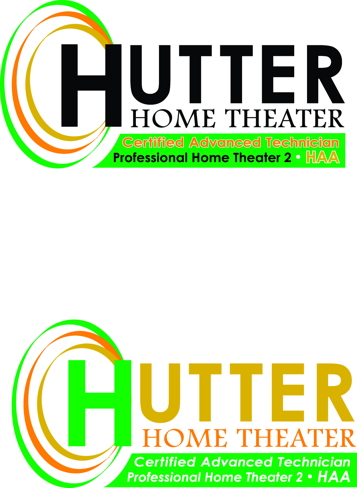 Logo Design by Varsha K for Hutter Home Theater | Design #39001