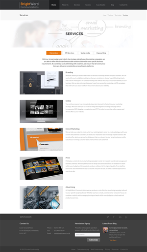 BrightWord Communications Website | Web Design by Violeta Pironkova