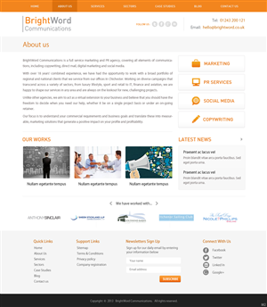 Web Design by pb for this project | Design: #2669149