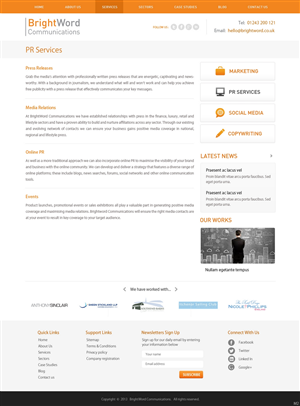 Web Design by pb for this project | Design: #2669164