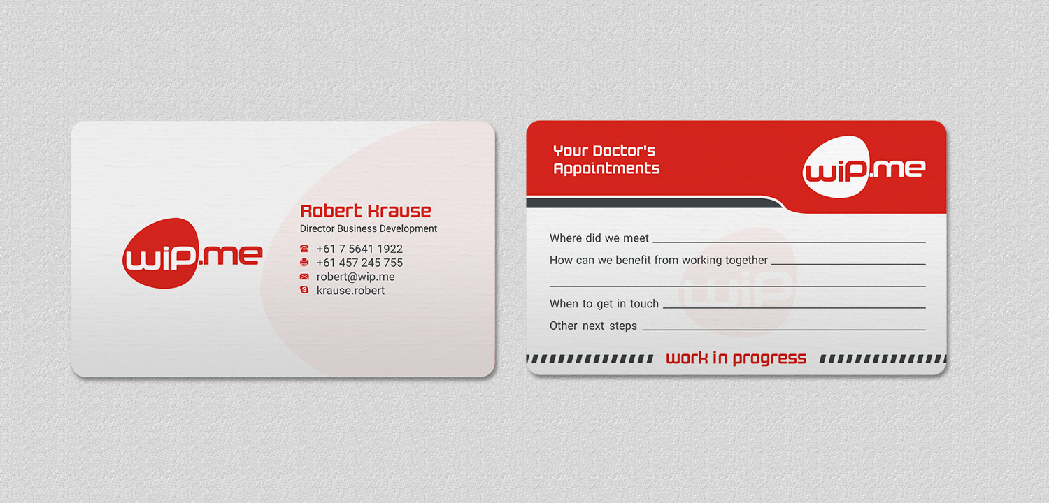 Business Card Design by INDIAN_Ashok for Work in Progress Consulting | Design #15958088