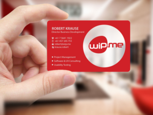 Visitenkarten-Design von Creations Box 2015 für Work in Progress Consulting | Design: #15960380