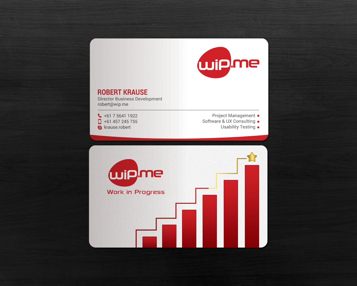 Visitenkarten-Design von chandrayaan.creative für Work in Progress Consulting | Design #15957405