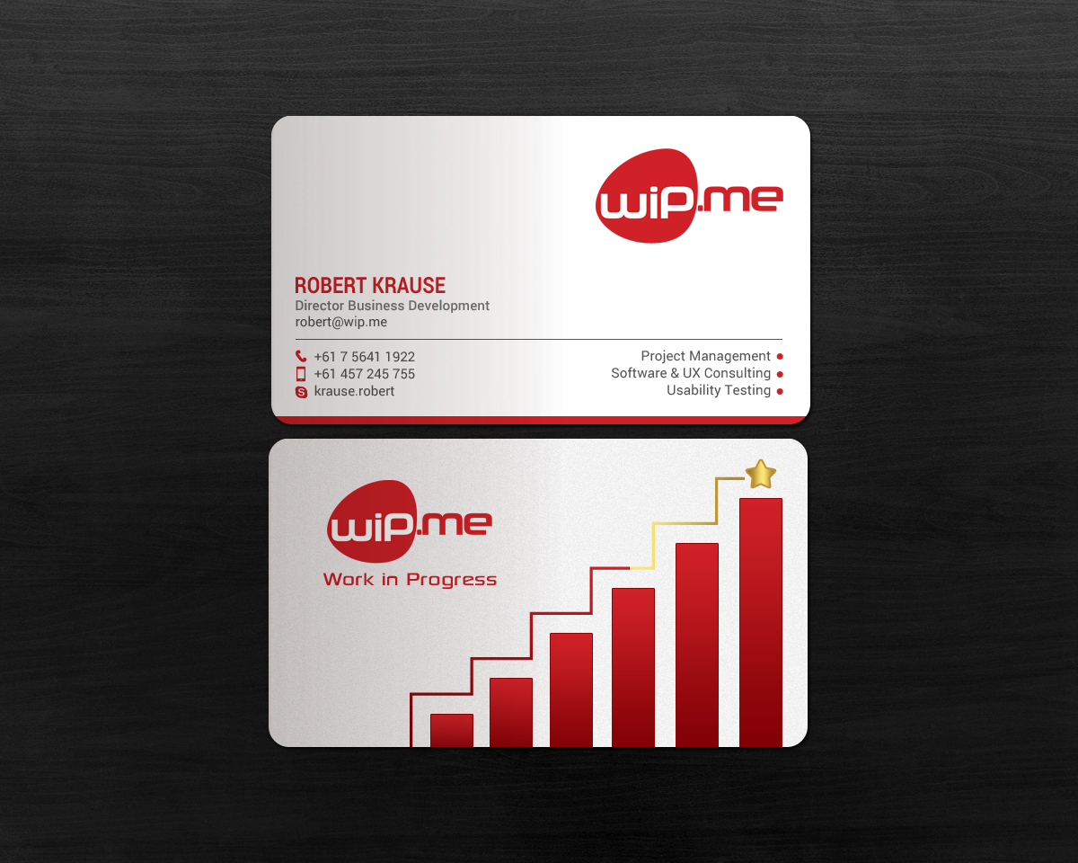 Visitenkarten-Design von chandrayaan.creative für Work in Progress Consulting | Design #15957406