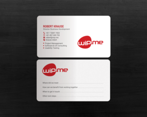 Visitenkarten-Design von chandrayaan.creative für Work in Progress Consulting | Design: #15957424