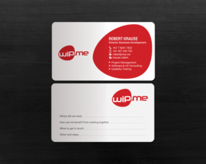 Visitenkarten-Design von chandrayaan.creative für Work in Progress Consulting | Design: #15957425