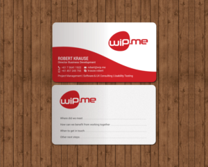 Visitenkarten-Design von chandrayaan.creative für Work in Progress Consulting | Design: #15957593